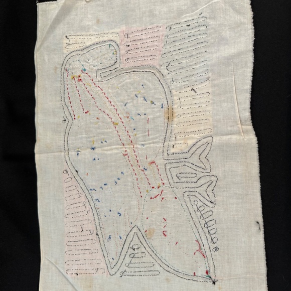 Vintage Kuna Panama MOLA Hand Stitched Art Textile Reverse Applique Technique A3 - Picture 3 of 6